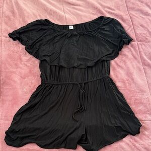 Old Navy Black Ruffled Jumpsuit